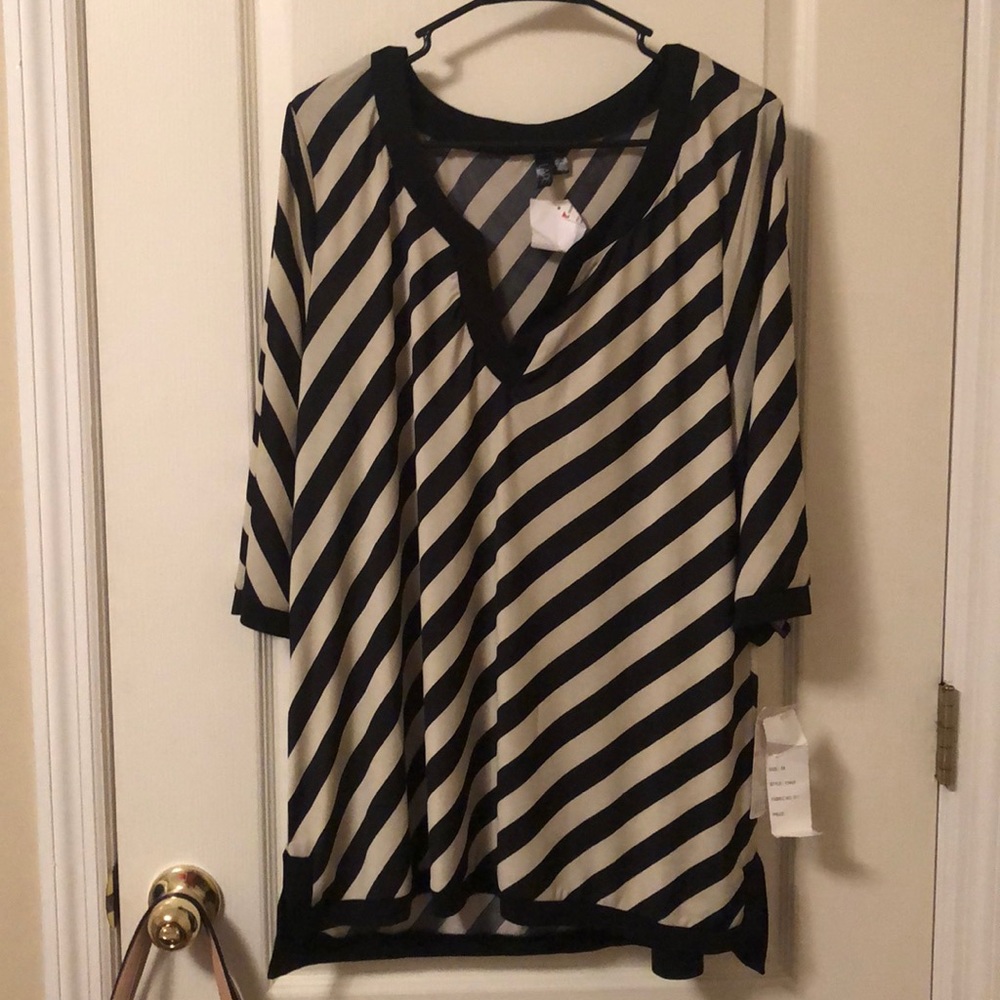 Woman’s striped blouse